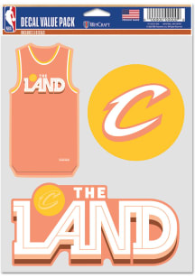 Cleveland Cavaliers 2025 City Edition 3 Pack Auto Decal - Maroon