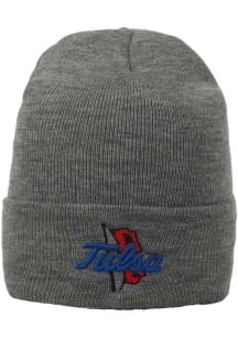 Summit Sportswear Tulsa Golden Hurricane Grey The B Mens Knit Hat