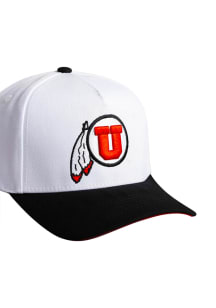 Woodn Grail Utah Utes Color Splash Adjustable Hat - White