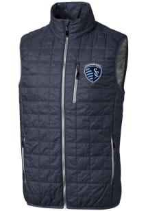 Cutter and Buck Sporting Kansas City Mens Anthracite Rainier PrimaLoft Sleeveless Jacket