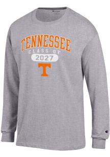 Champion Tennessee Volunteers Grey Class of 2027 Jersey Long Sleeve T Shirt