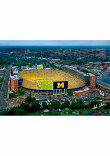 Michigan Wolverines Notre Dame Maize Out from Air 11x17 Unframed Poster