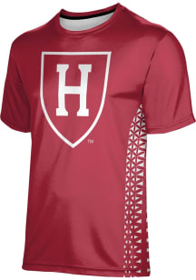 ProSphere Harvard Crimson Crimson Geometric Short Sleeve T Shirt