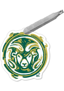 Colorado State Rams Justin Patton Logo Ornament - Green