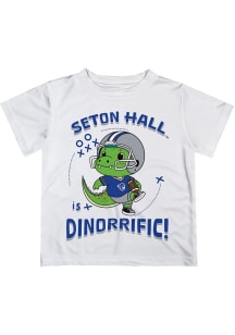 Vive La Fete Seton Hall Pirates Youth White Dino-Riffic Short Sleeve T-Shirt