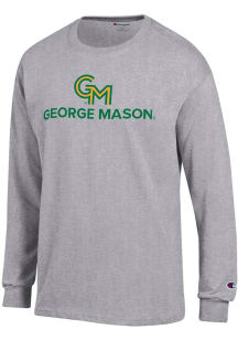 Champion George Mason University Grey Jersey Long Sleeve T Shirt