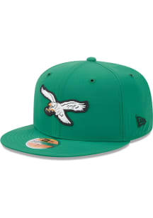 New Era Philadelphia Eagles Mens Kelly Green NFL Retro Sideline 59FIFTY Fitted Hat