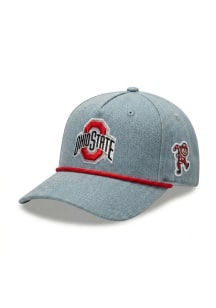 Gameday Social Ohio State Buckeyes Blue Statement Denim Womens Adjustable Hat