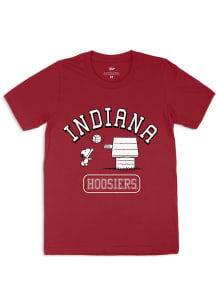Indiana Hoosiers Crimson Peanuts Basketball Short Sleeve T Shirt