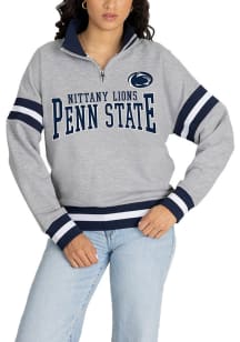 Gameday Couture Penn State Nittany Lions Womens Grey Hold the Line Qtr Zip