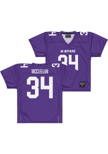 Nick Mcclellan  Campus Ink K-State Wildcats Purple NIL Football Jersey
