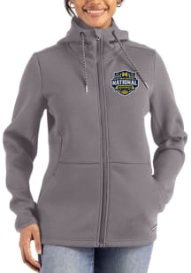 Cutter and Buck Michigan Wolverines Womens Graphite 2026 MBB Champions Epic Comfort Full Zip Light..