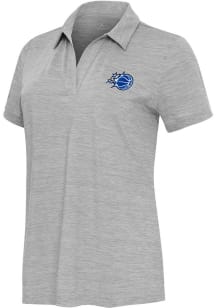 Antigua Orlando Magic Womens Grey Layout Short Sleeve Polo Shirt