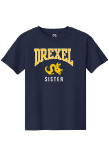 Summit Sportswear Drexel Dragons Youth Navy Blue Sister Short Sleeve T-Shirt