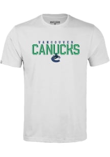 Levelwear Vancouver Canucks White Richmond Carve Short Sleeve T Shirt