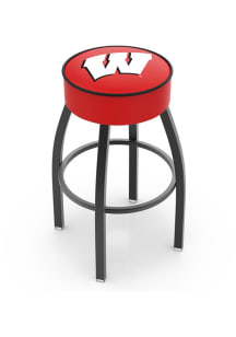 Wisconsin Badgers Swivel Pub Stool - Black