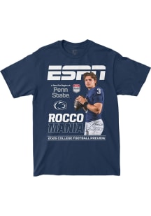 Rocco Becht Penn State Nittany Lions Navy Blue ESPN Cover Short Sleeve Fashion Player T Shirt