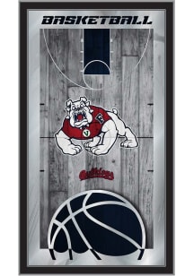 Fresno State Bulldogs Basketball Hanging Back Bar Mirror