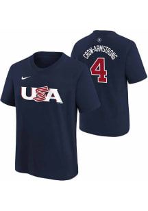 Pete Crow-Armstrong USA Youth Blue World Baseball Classic NN Player Tee