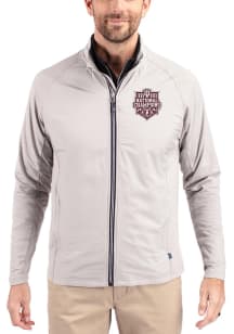 Cutter and Buck Indiana Hoosiers Mens Grey 2025 CFP National Champions Adapt Eco Big and Tall Ligh..