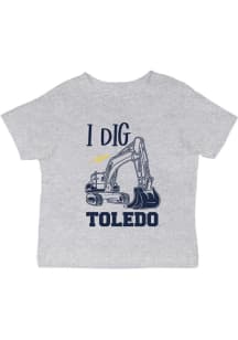 Vive La Fete Toledo Rockets Infant Excavator Short Sleeve T-Shirt Grey