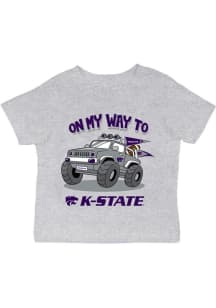 Vive La Fete K-State Wildcats Infant On My Way Short Sleeve T-Shirt Grey