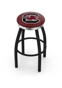 South Carolina Gamecocks Chrome Seat Pub Stool - Black