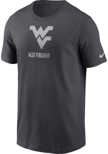 Nike West Virginia Mountaineers Anthracite Primary Logo Short Sleeve T Shirt