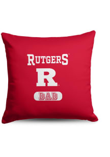 Rutgers Scarlet Knights Dad 18x18 Throw Pillow - Red