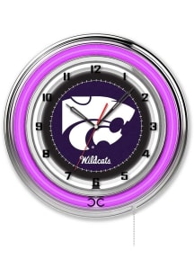 K-State Wildcats 19in Neon Wall Clock