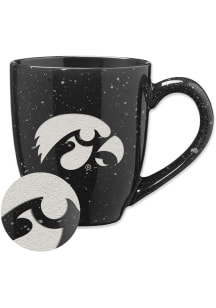Iowa Hawkeyes 16oz Speckle Ceramic Mug - Black