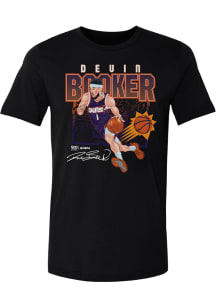 Devin Booker Phoenix Suns Black Shattered Short Sleeve Fashion Player T Shirt