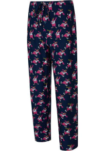 Slider  Concepts Sport Cleveland Guardians Mens Navy Blue Mosaic Sleep Pants