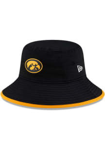 New Era Iowa Hawkeyes Black Digitech Drawstring Mens Bucket Hat