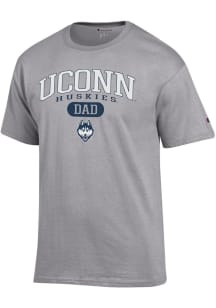 Champion UConn Huskies Grey Dad Pill Jersey Short Sleeve T Shirt