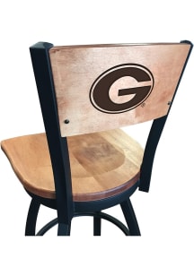 Georgia Bulldogs Maple Seat Maple Back Swivel Pub Stool - Brown