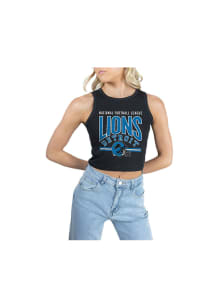 Gameday Couture Detroit Lions Womens Black Mic Drop Tank Top