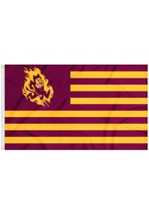 Arizona State Sun Devils Nations Silk Screen Grommet Flag - Red
