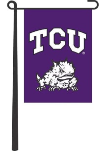 TCU Horned Frogs 13x18 Purple Garden Flag - Purple