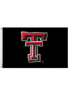 Texas Tech Red Raiders 3x5 Black Grommet Silk Screen Grommet Flag - Black