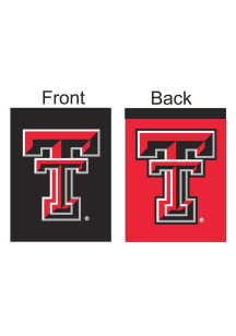 Texas Tech Red Raiders 30x40 2 Sided Red Black Silk Screen Banner - Black