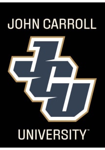 John Carroll Blue Streaks 13 x 18 Inch Garden Flag - Black
