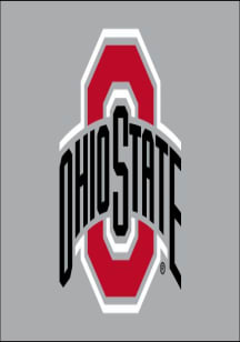 Ohio State Buckeyes 3x5 Ft Silk Screen Grommet Flag - Grey