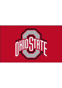 Ohio State Buckeyes Basic Logo Silk Screen Grommet Flag - Red