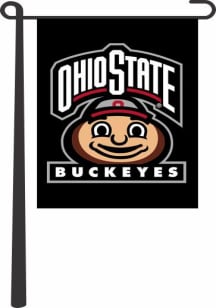 Ohio State Buckeyes 13x18 Inch Garden Flag - Black