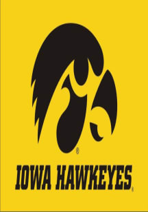 Iowa Hawkeyes 3x5 Ft Style Silk Screen Grommet Flag - Gold