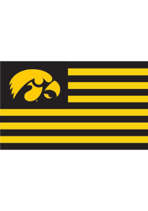 Iowa Hawkeyes 3x5 Ft Silk Screen Grommet Flag - Black
