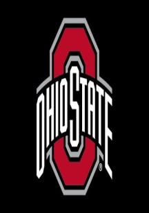 Ohio State Buckeyes 3x5 Feet Silk Screen Grommet Flag - Black