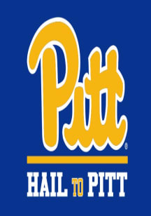 Pitt Panthers 3x5 Ft Hail to Pitt Silk Screen Grommet Flag - Blue