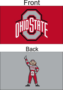 Ohio State Buckeyes 3x5 Ft Style Graphic Applique Flag